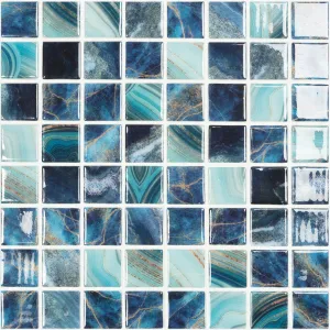 Nature Royal, 1.5" x 1.5" - Glass Tile