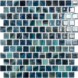 Nature Royal, 1" x 1" Brick - Glass Tile