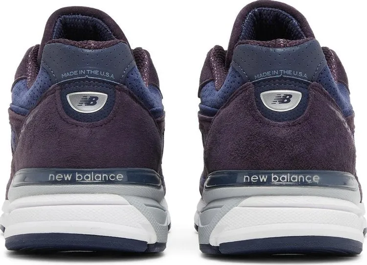 New Balance 990v4 Made In USA 'Purple' Sneakers, Purple