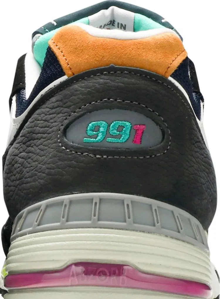 New Balance 991 Made in England 'Black Blue' Sneakers, Black