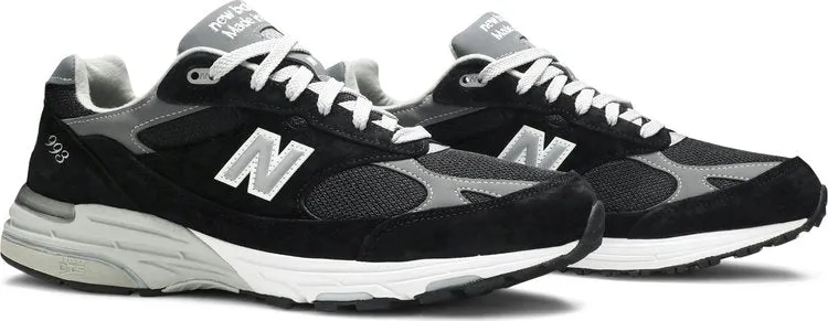 New Balance 993 Made In USA 'Black White' Sneakers, Black