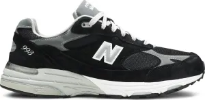 New Balance 993 Made In USA 'Black White' Sneakers, Black