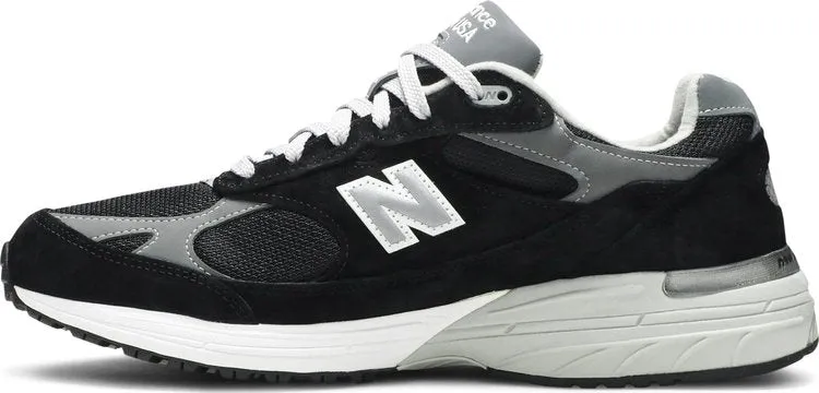 New Balance 993 Made In USA 'Black White' Sneakers, Black