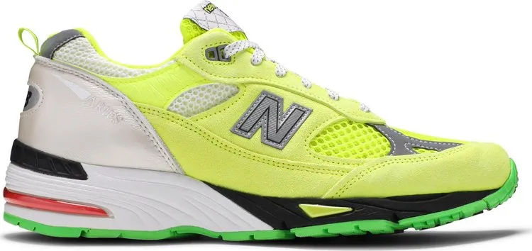 New Balance Aries x 991 Made in England 'Neon Yellow' Sneakers