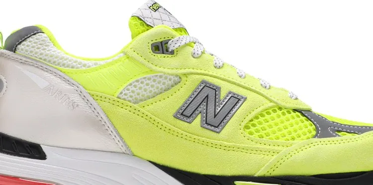 New Balance Aries x 991 Made in England 'Neon Yellow' Sneakers