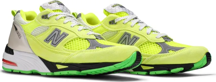 New Balance Aries x 991 Made in England 'Neon Yellow' Sneakers