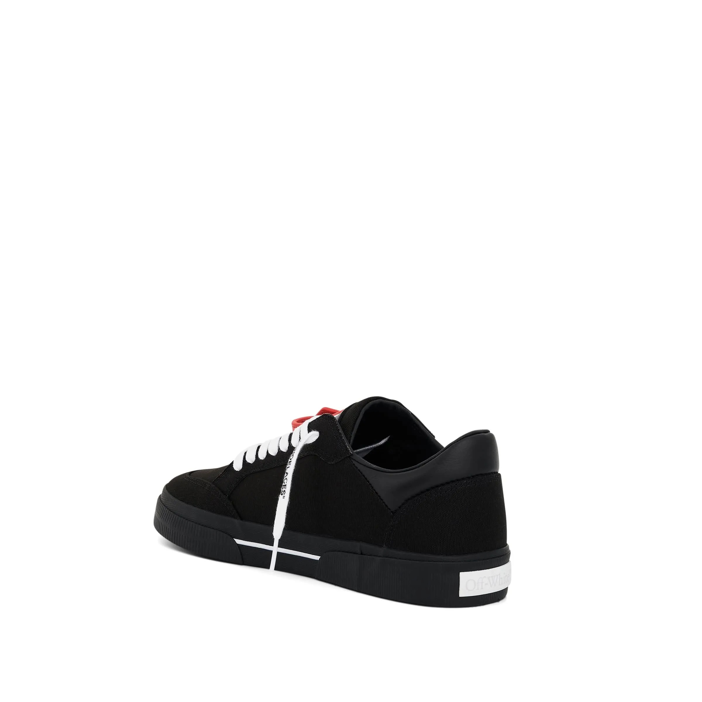 New Low Vulcanized Canvas Sneaker in Black/White