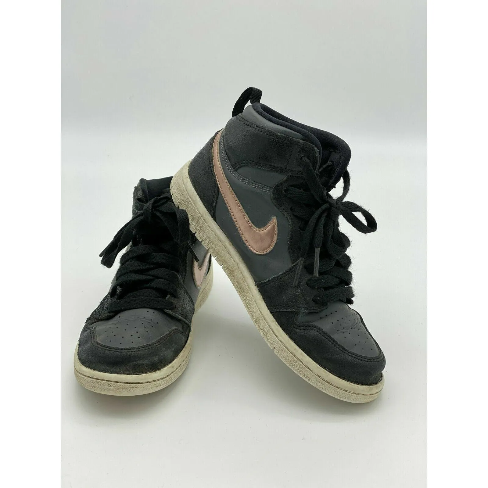 Nike Air Jordan 1 Black Bronze Copper White OG Retro Men’s Size 2Y