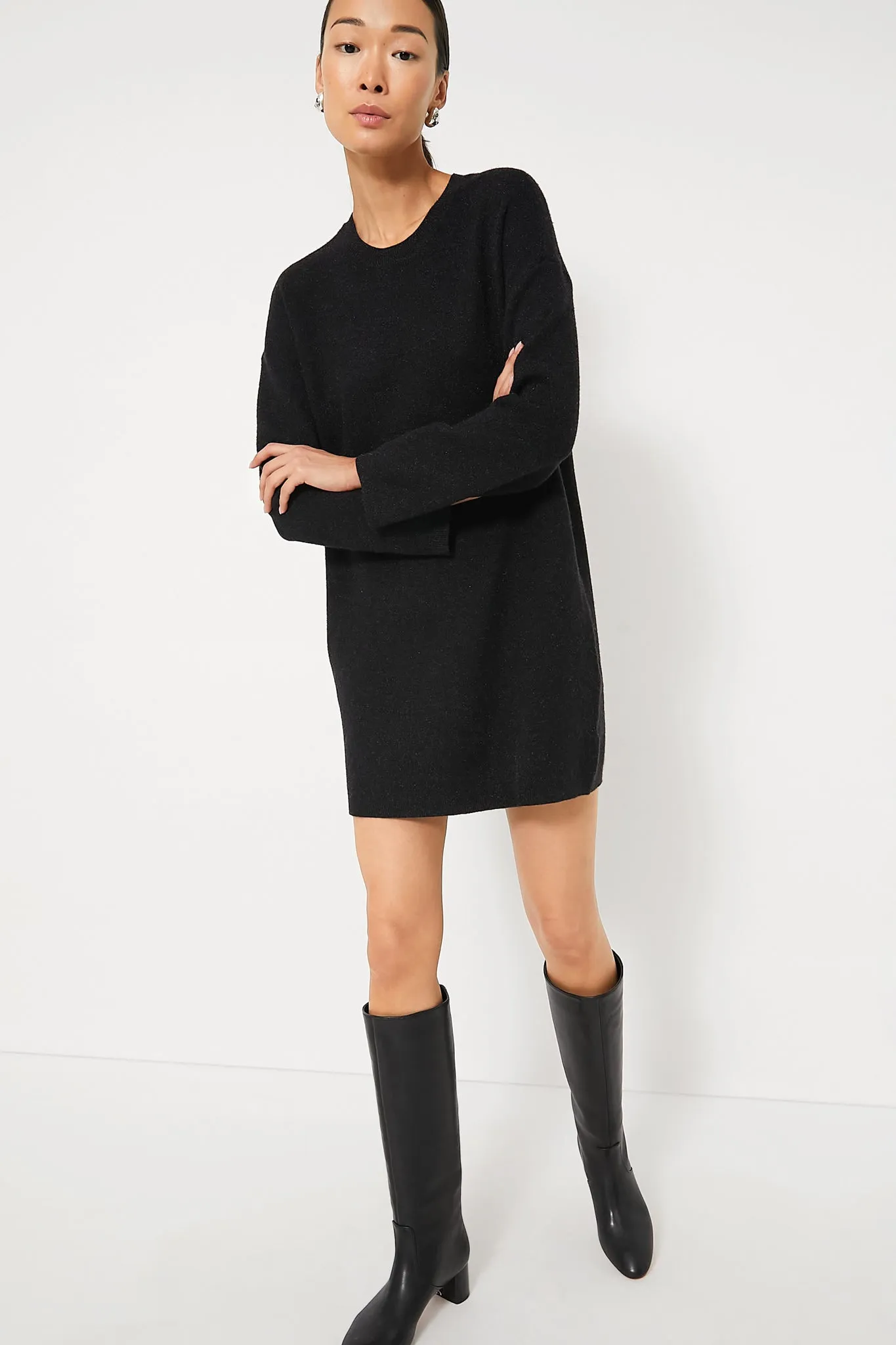 Noir Vivianne Crewneck Dress