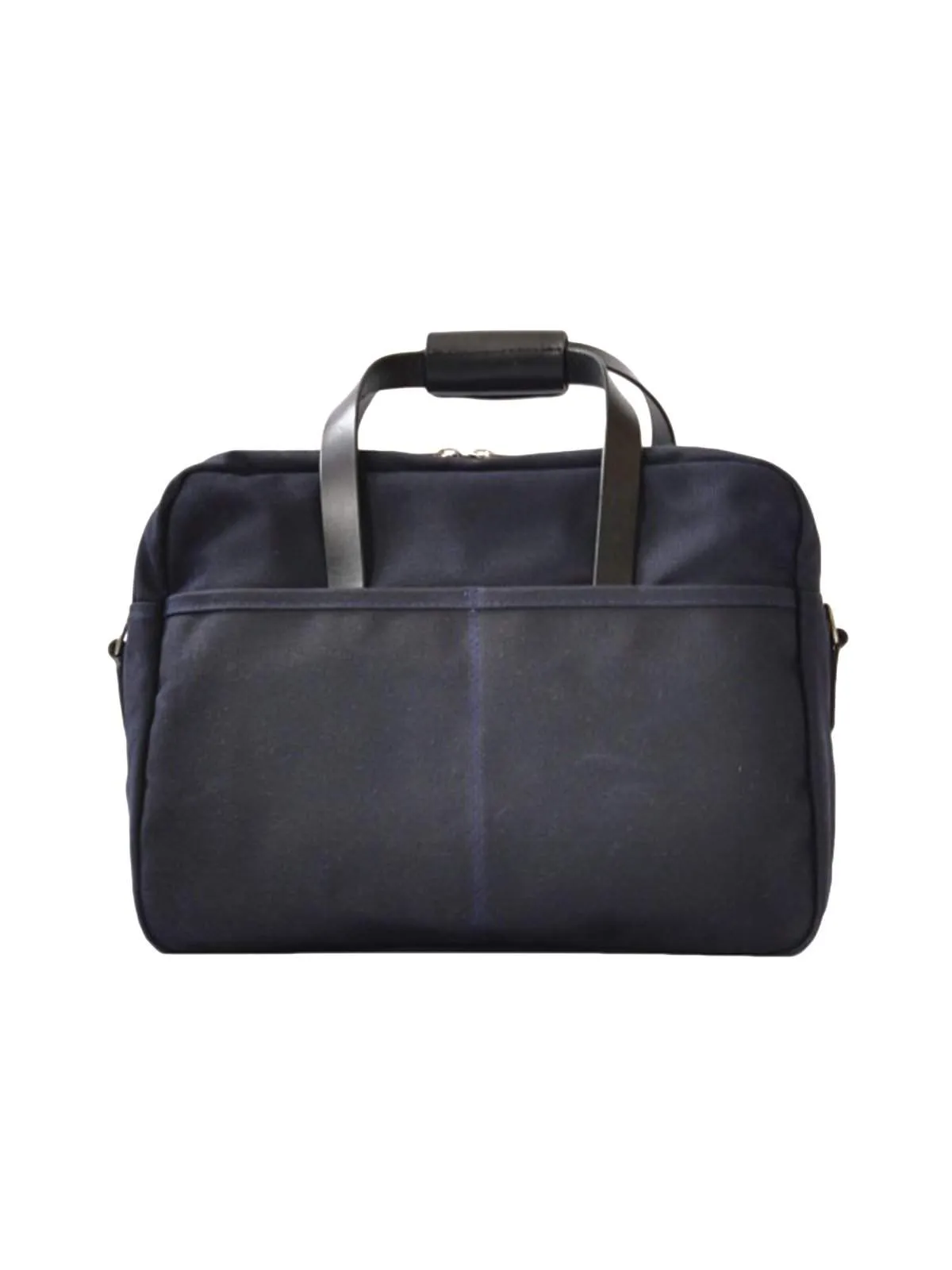 Oakstreet Bootmakers Indigo Waxed Canvas Utility Briefcase