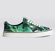 OCA Low NATGEO Green Foliage Print Canvas Sneaker Men