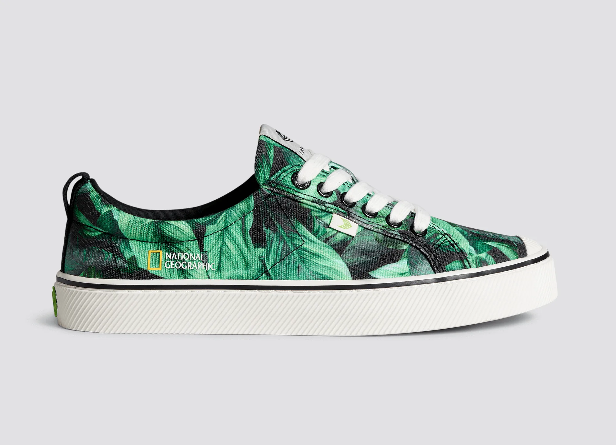 OCA Low NATGEO Green Foliage Print Canvas Sneaker Men