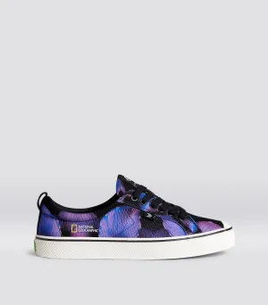 OCA Low NATGEO Purple Foliage Print Canvas Sneaker Men