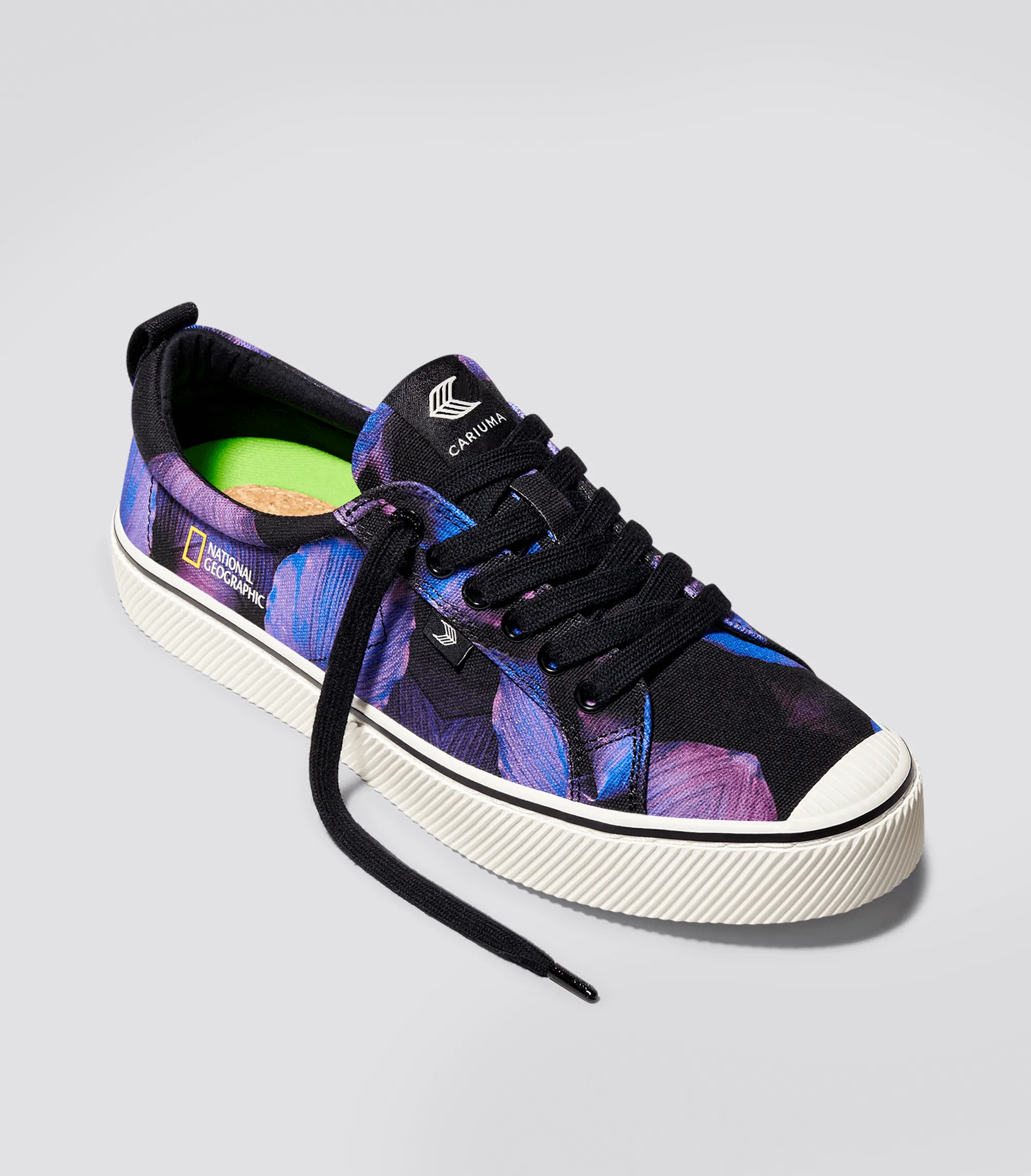 OCA Low NATGEO Purple Foliage Print Canvas Sneaker Men