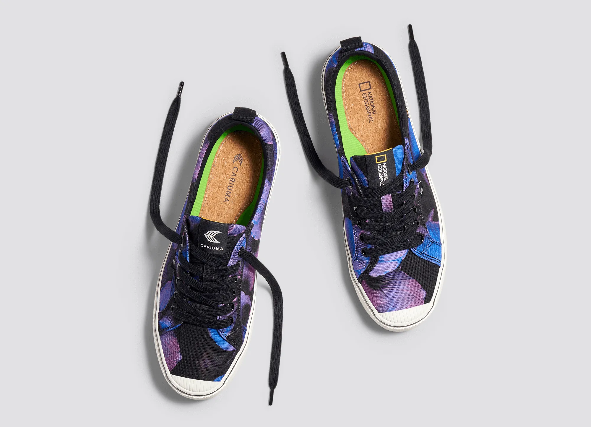 OCA Low NATGEO Purple Foliage Print Canvas Sneaker Men