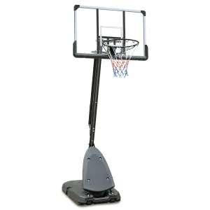 Outdoor Height Adjustable 7.5 to 10ft Basketball Hoop 44 Inch Backboard Portable Basketball Goal System with Stable Base and Wheels