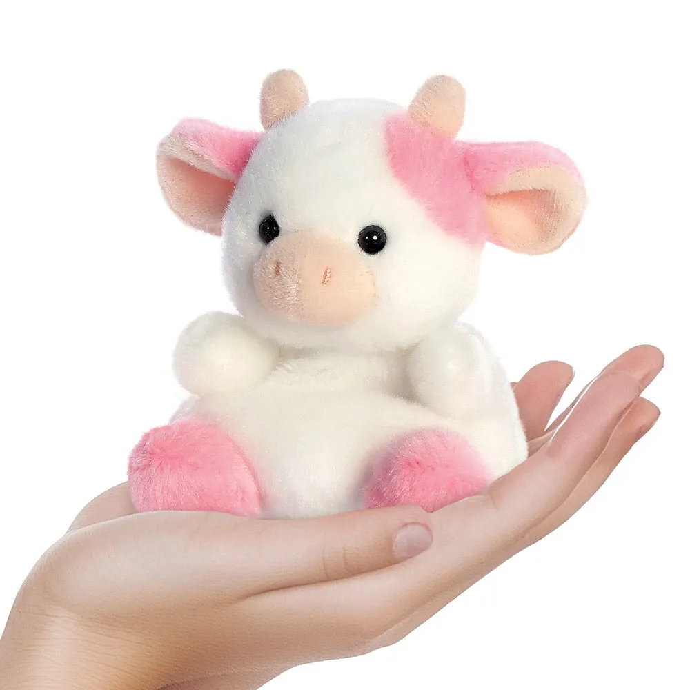 Palm Pals Belle Strawberry Cow Soft Toy