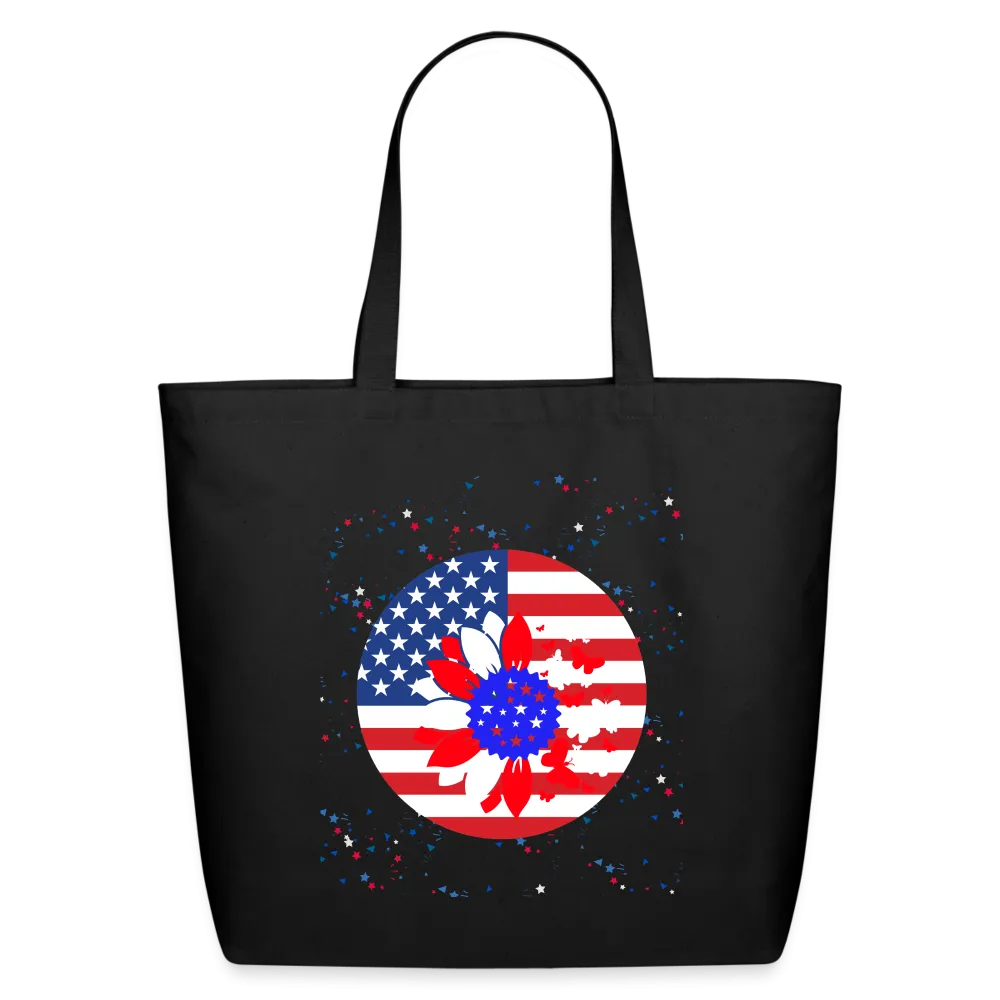 Petal Flag Eco-Friendly Cotton Tote - Ships from The US