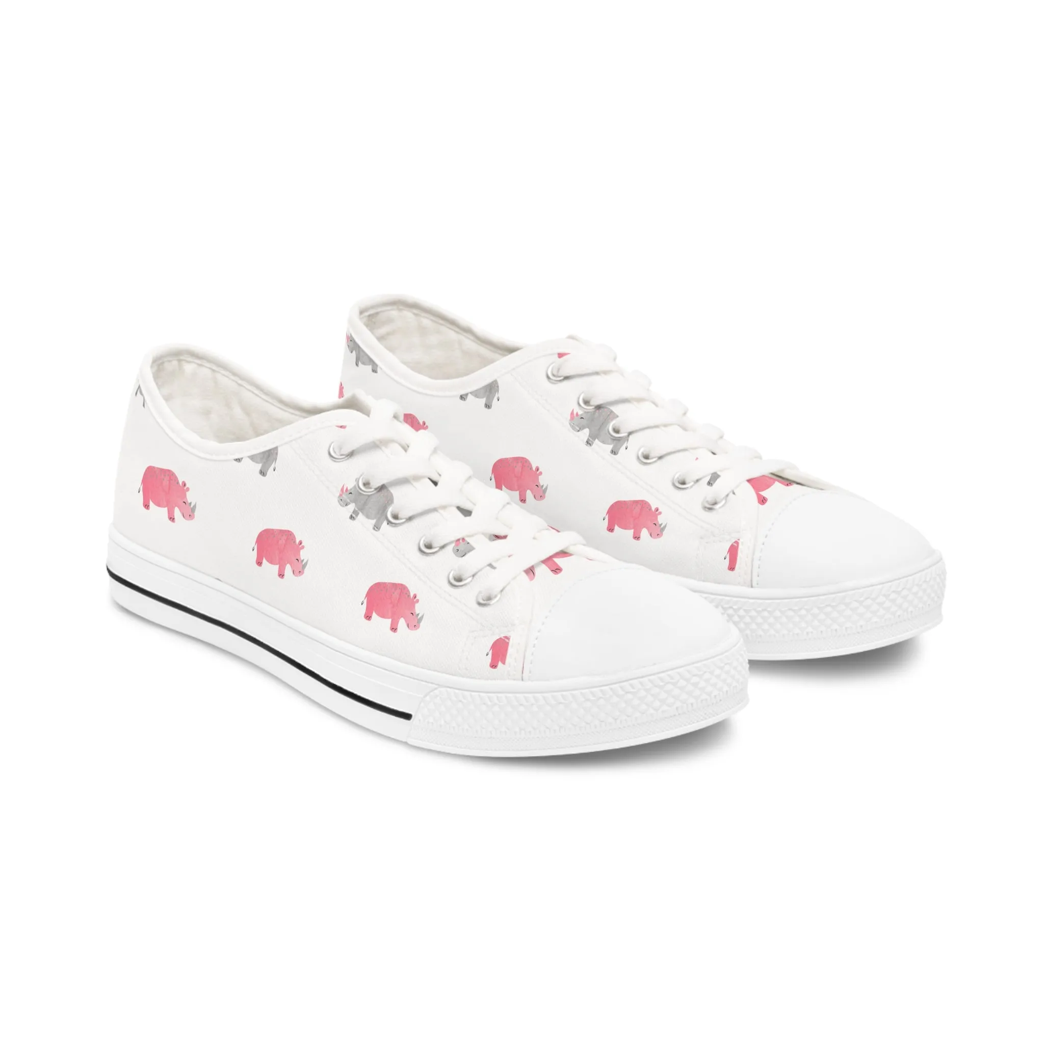 Pink Rhino Women's Low Top Sneakers