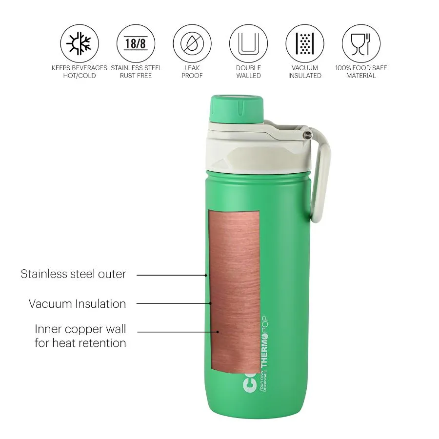 Pop Hot & Cold Stainless Steel Kids Water Bottle, 600ml