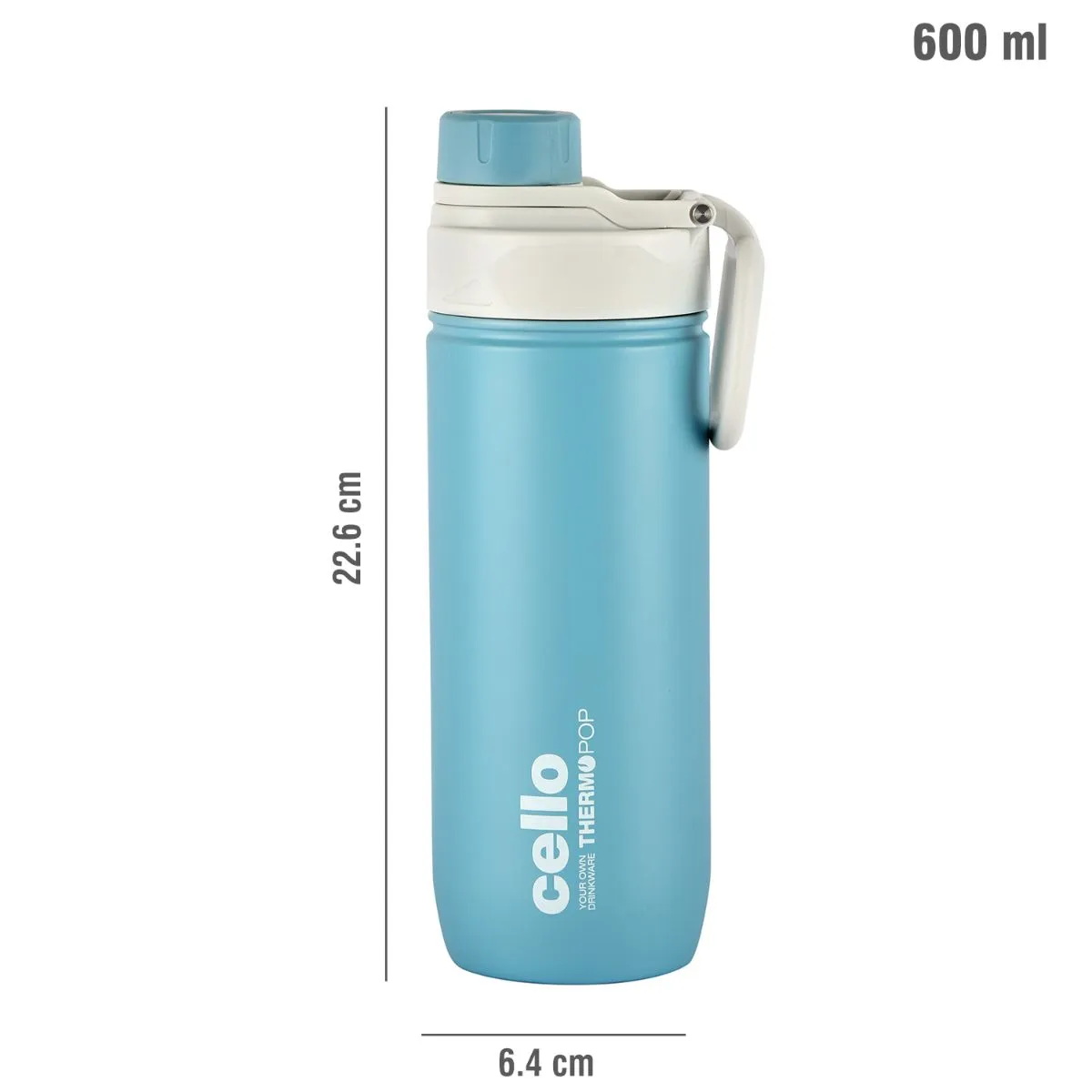 Pop Hot & Cold Stainless Steel Kids Water Bottle, 600ml