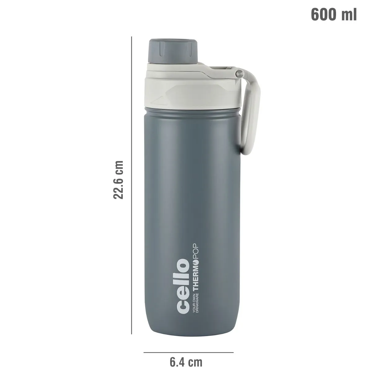 Pop Hot & Cold Stainless Steel Kids Water Bottle, 600ml