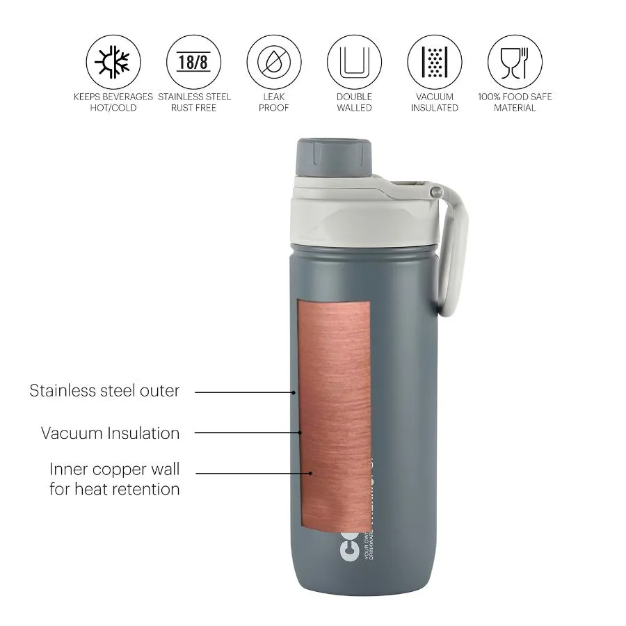 Pop Hot & Cold Stainless Steel Kids Water Bottle, 600ml