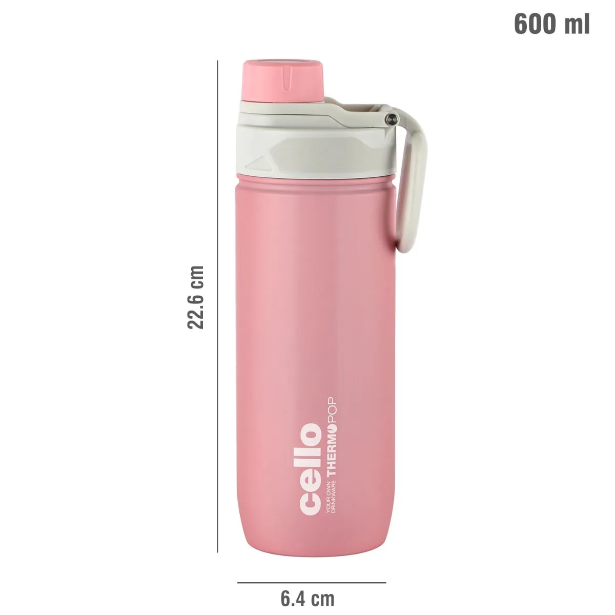 Pop Hot & Cold Stainless Steel Kids Water Bottle, 600ml