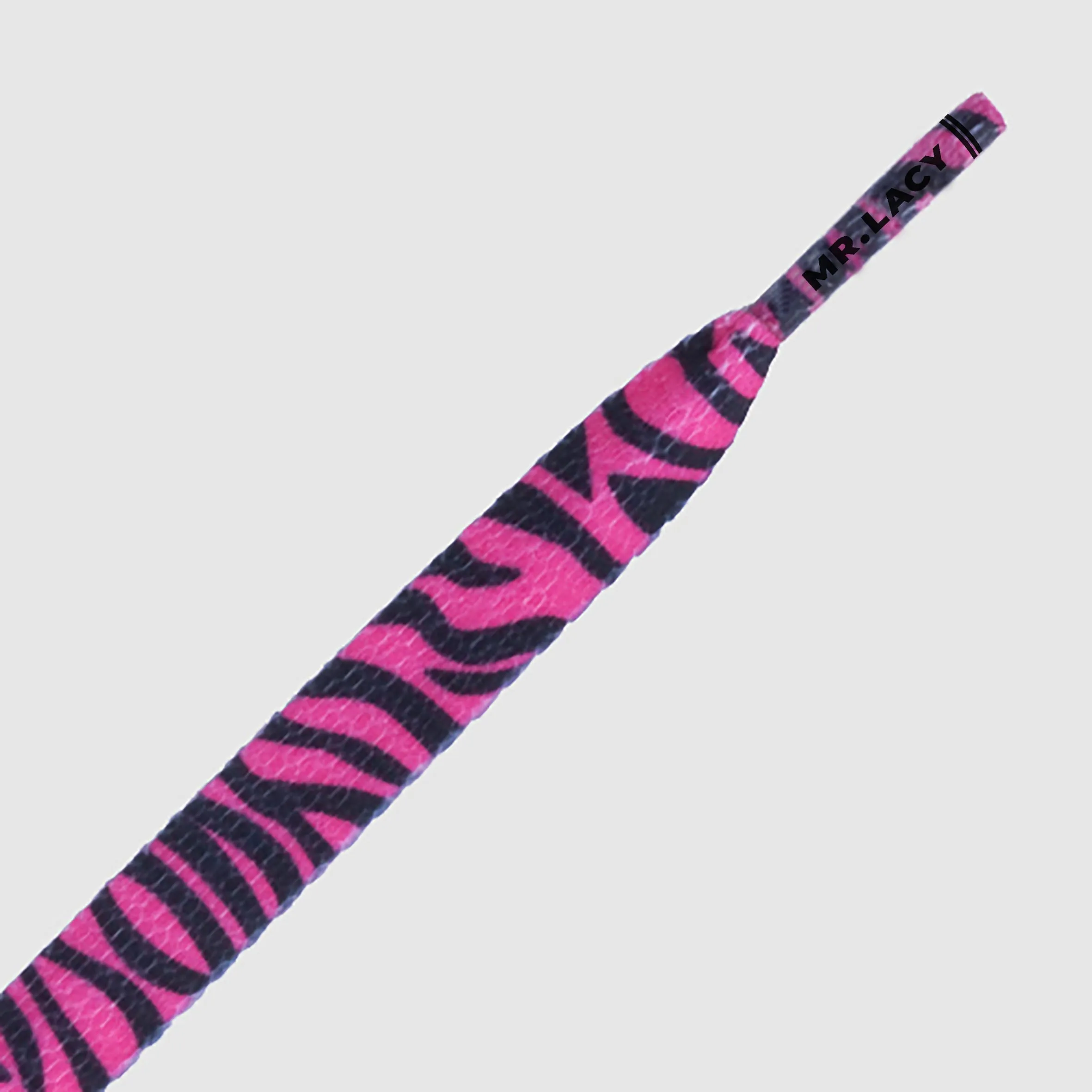 Printies Shoelaces · Hot Pink / Black Zebra