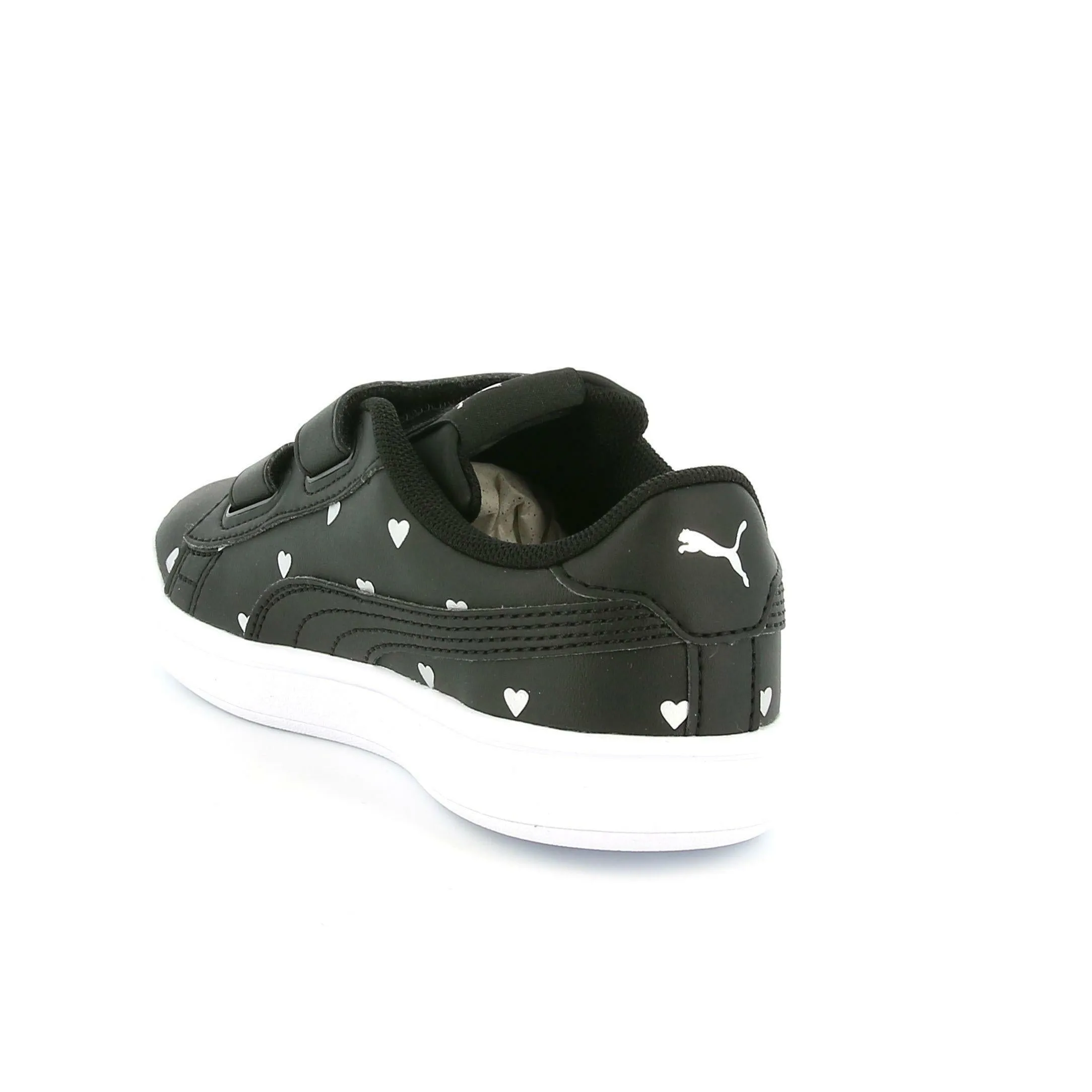 Puma sneakers da bambina con velcro Smash v2 L Studs V PS 374844 01 black