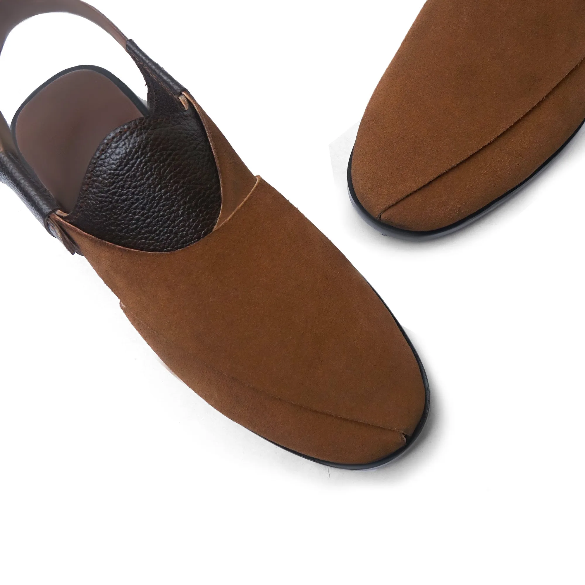 Pure Leather Mustard Peshawari Chappal LS-869