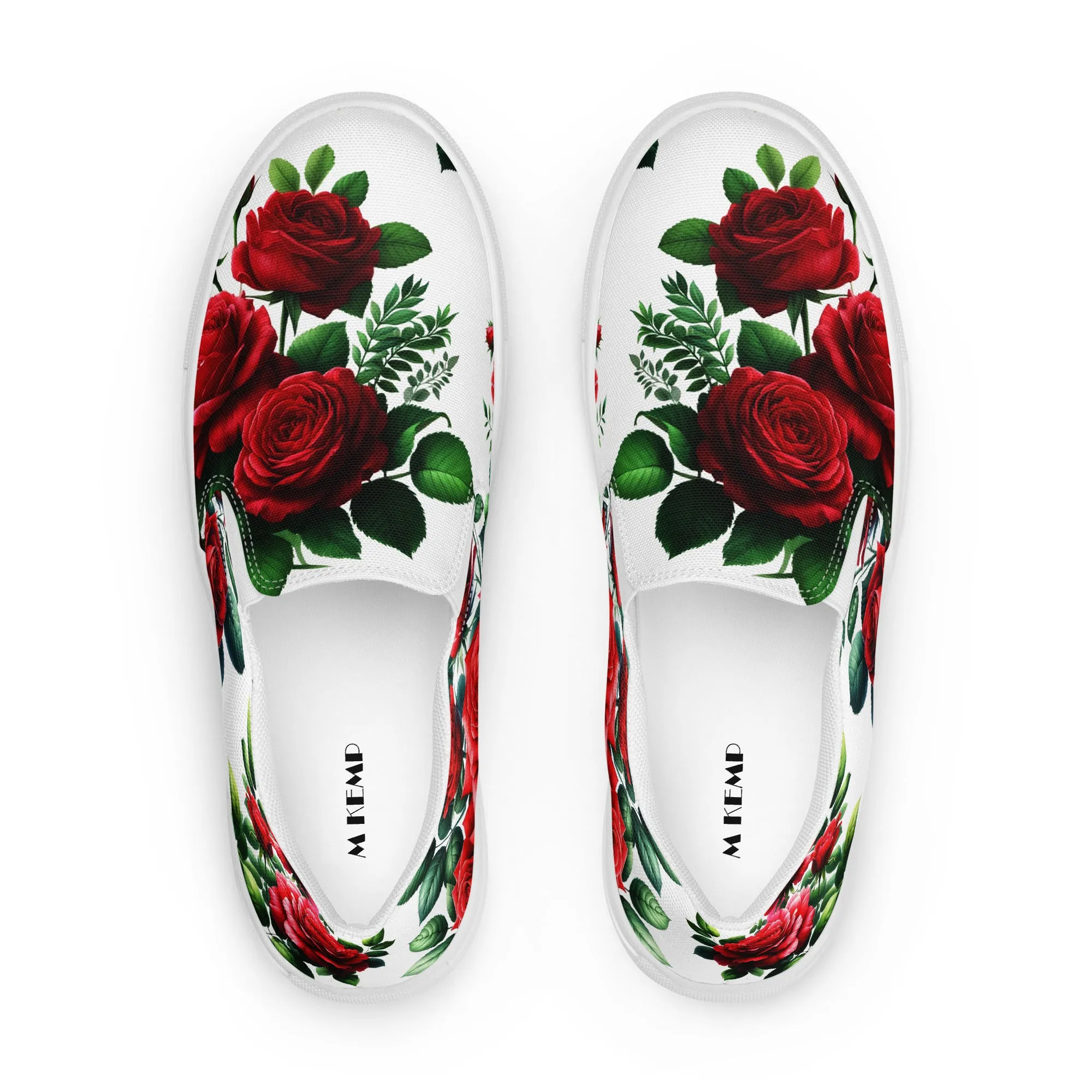 Roses Women’s slip-on canvas shoes