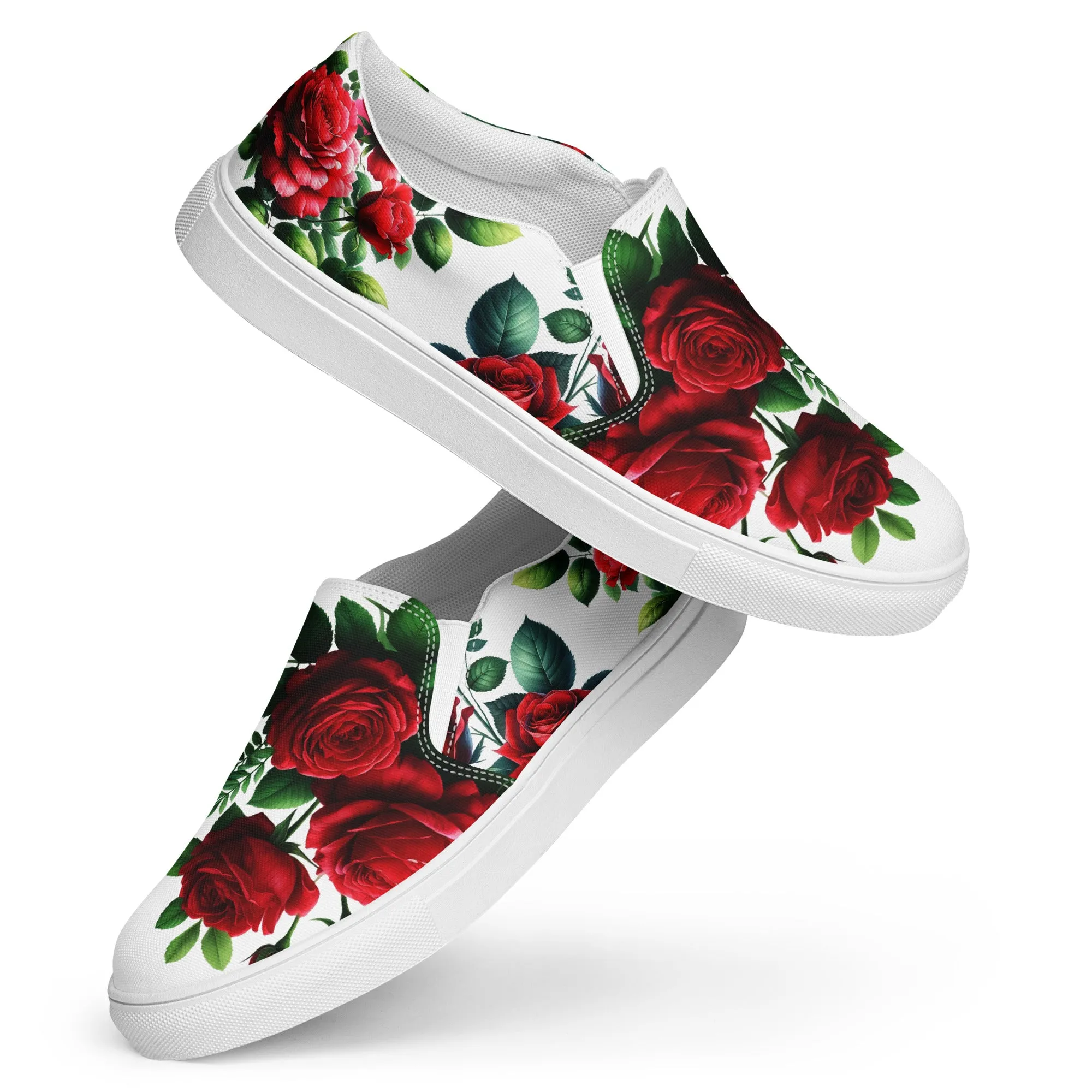 Roses Women’s slip-on canvas shoes