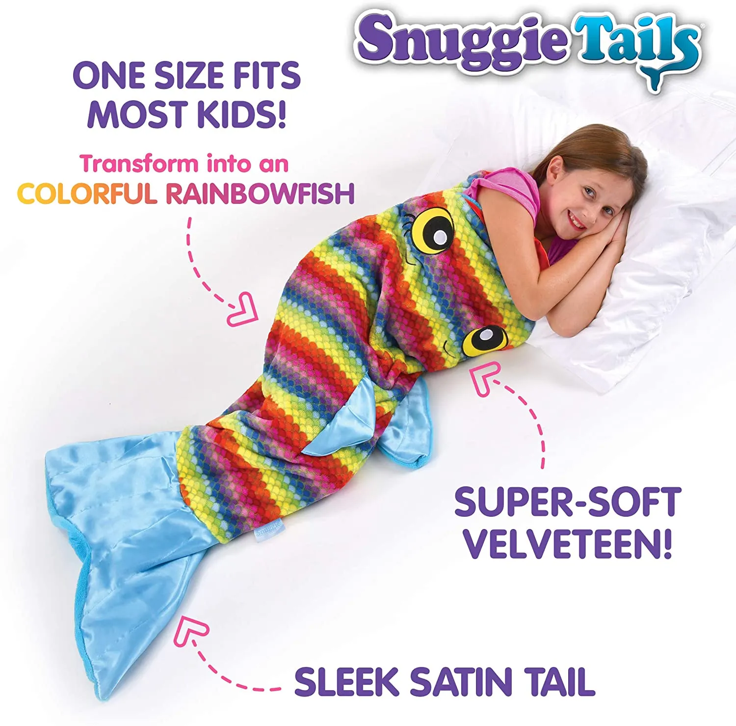 Snuggie Tails Blanket - Rainbow Fish