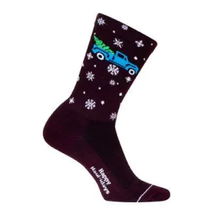 SockGuy Haulidays 6" Wool Crew Bike Sock