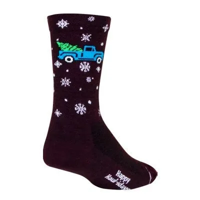 SockGuy Haulidays 6" Wool Crew Bike Sock