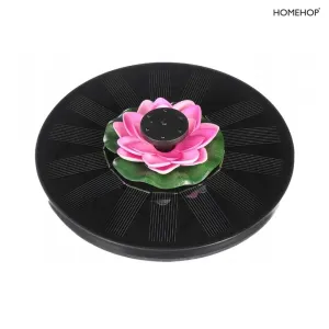 Solar Water Fountain Artificial Floating Lotus Flower Pump for Fish Pond Garden and Outdoor Pool Decor