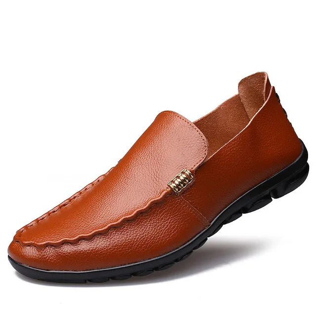 Summer Casual Genuine Leather Moccasins Driving Shoe