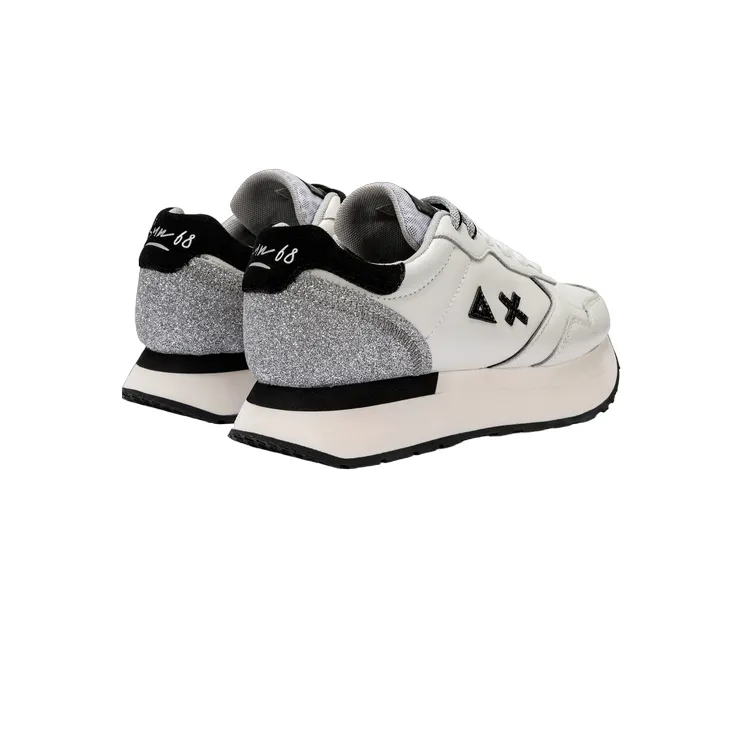 Sun68 scarpa sneakers da donna Kelly Leather Z43220 01 bianco