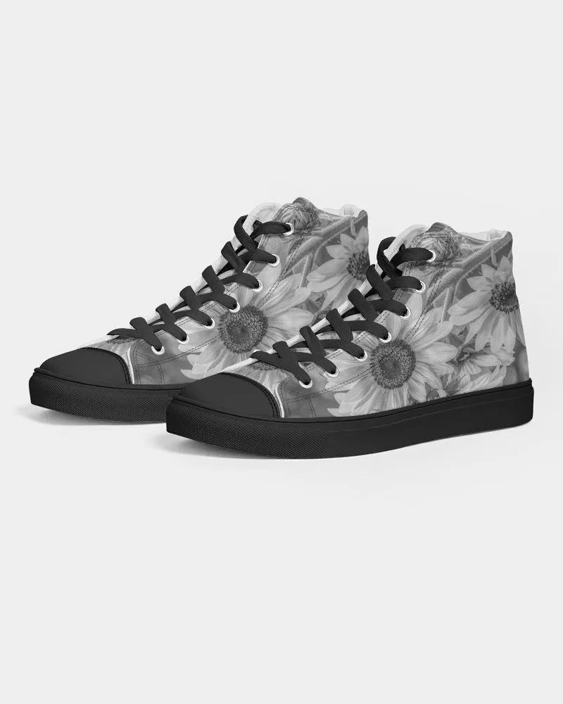 Sunflower Dreams Women's Hightop Canvas Shoe 