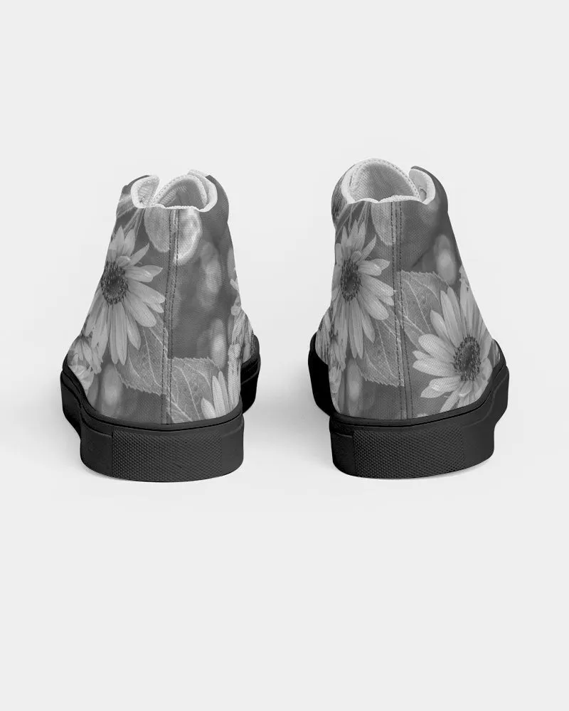 Sunflower Dreams Women's Hightop Canvas Shoe 