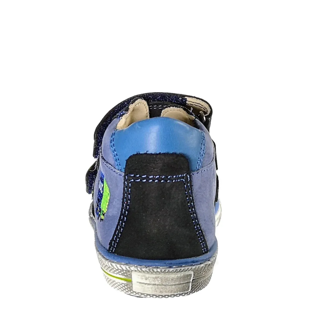 Szamos Kid Boy Sneakers Blue With Truck Decor - Made In Europe