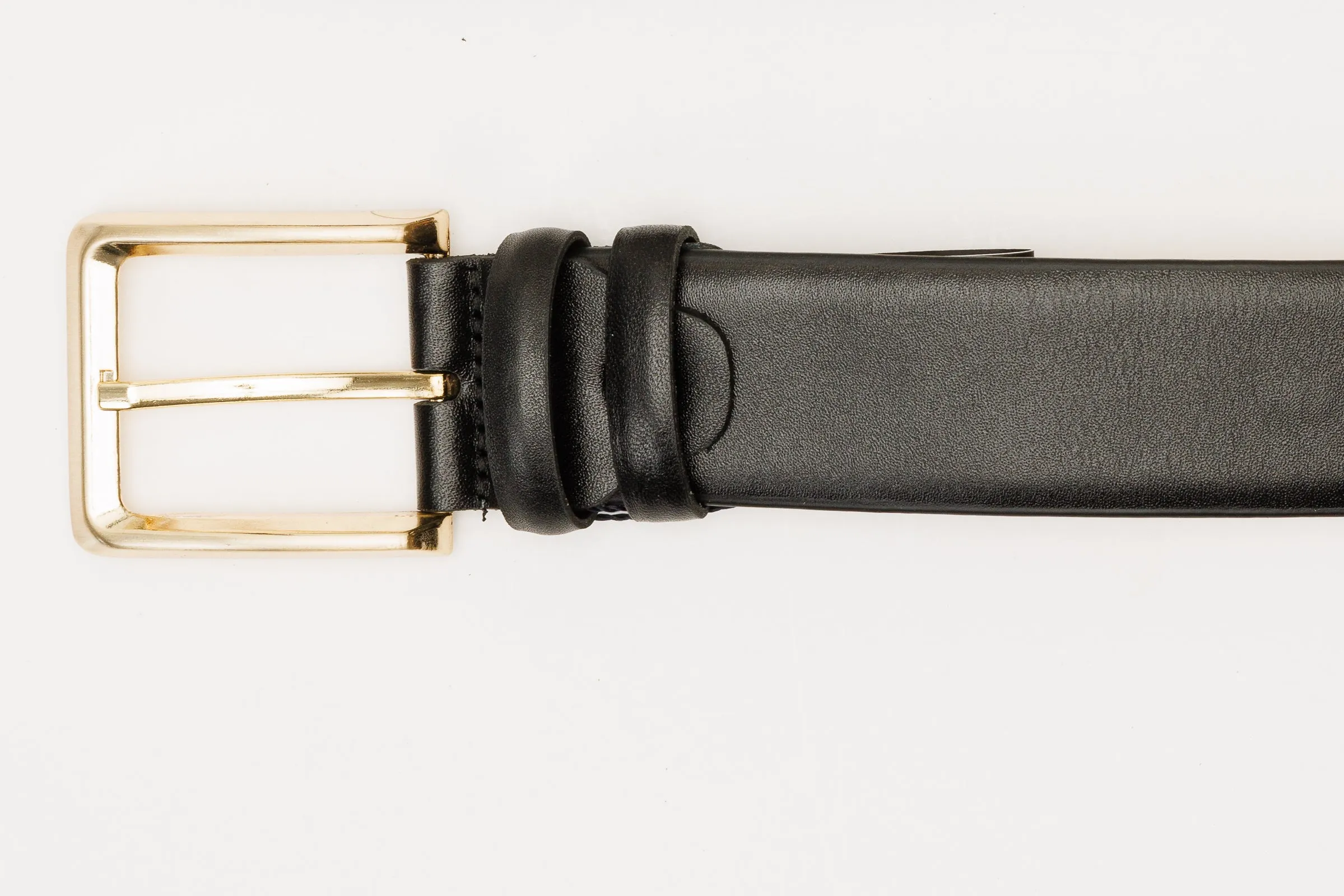 The Infanta Black Spike Leather Belt