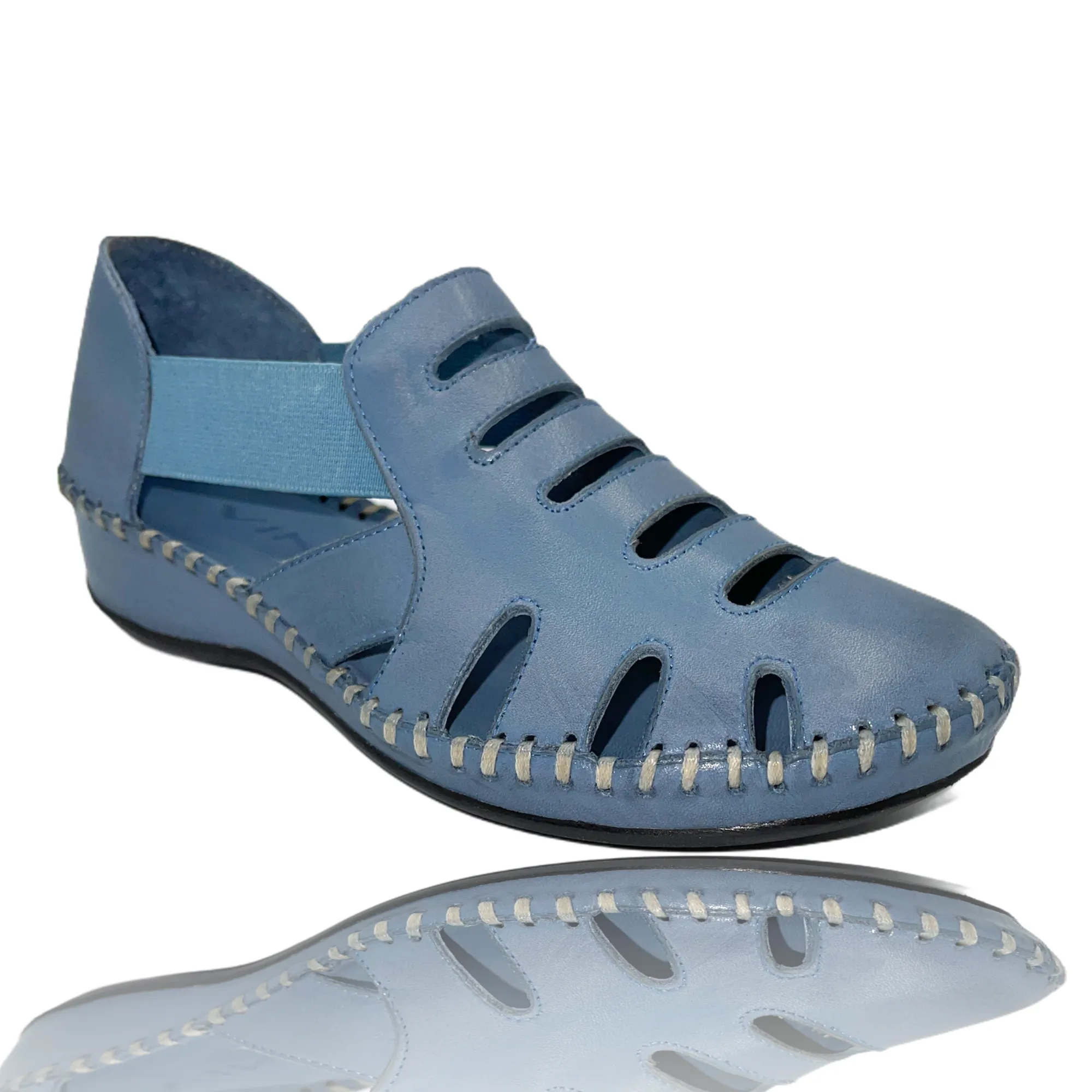 The Maerdy Blue Leather Sandal Final Sale!