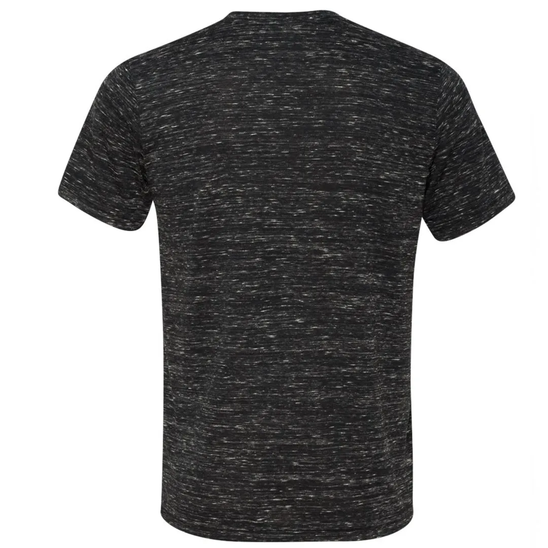 THE MAX FLECK TEE - Black Grey Fleck Men's Knit T-Shirt By Robert James