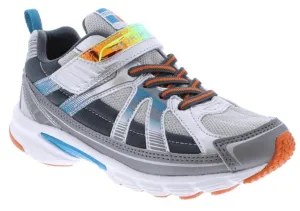 Tsukihoshi Storm Boys Running Shoes - Silver Gray | Lightweight, Machine Washable Sneakers for Kids & Toddlers