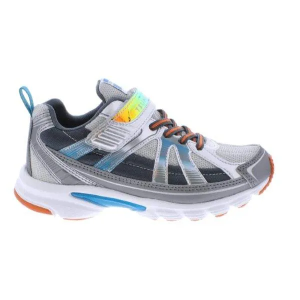 Tsukihoshi Storm Boys Running Shoes - Silver Gray | Lightweight, Machine Washable Sneakers for Kids & Toddlers