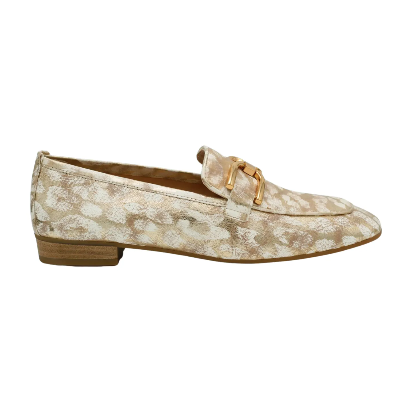 UNISA Gold Print leather loafer Baxter