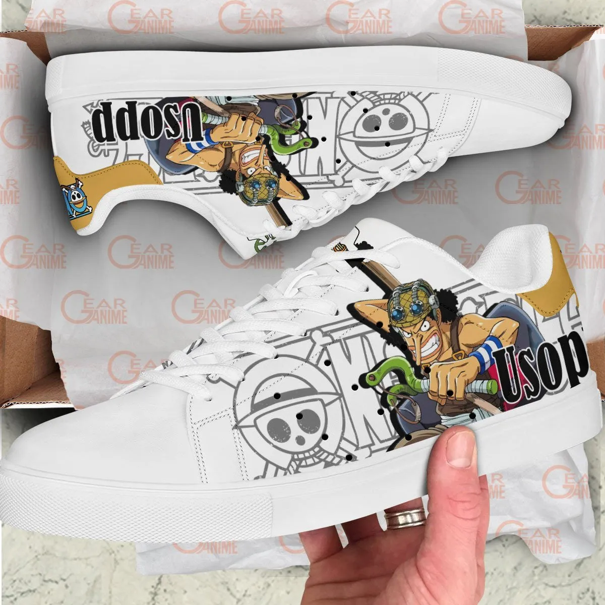 Usopp Skate Sneakers Custom Anime OP Shoes