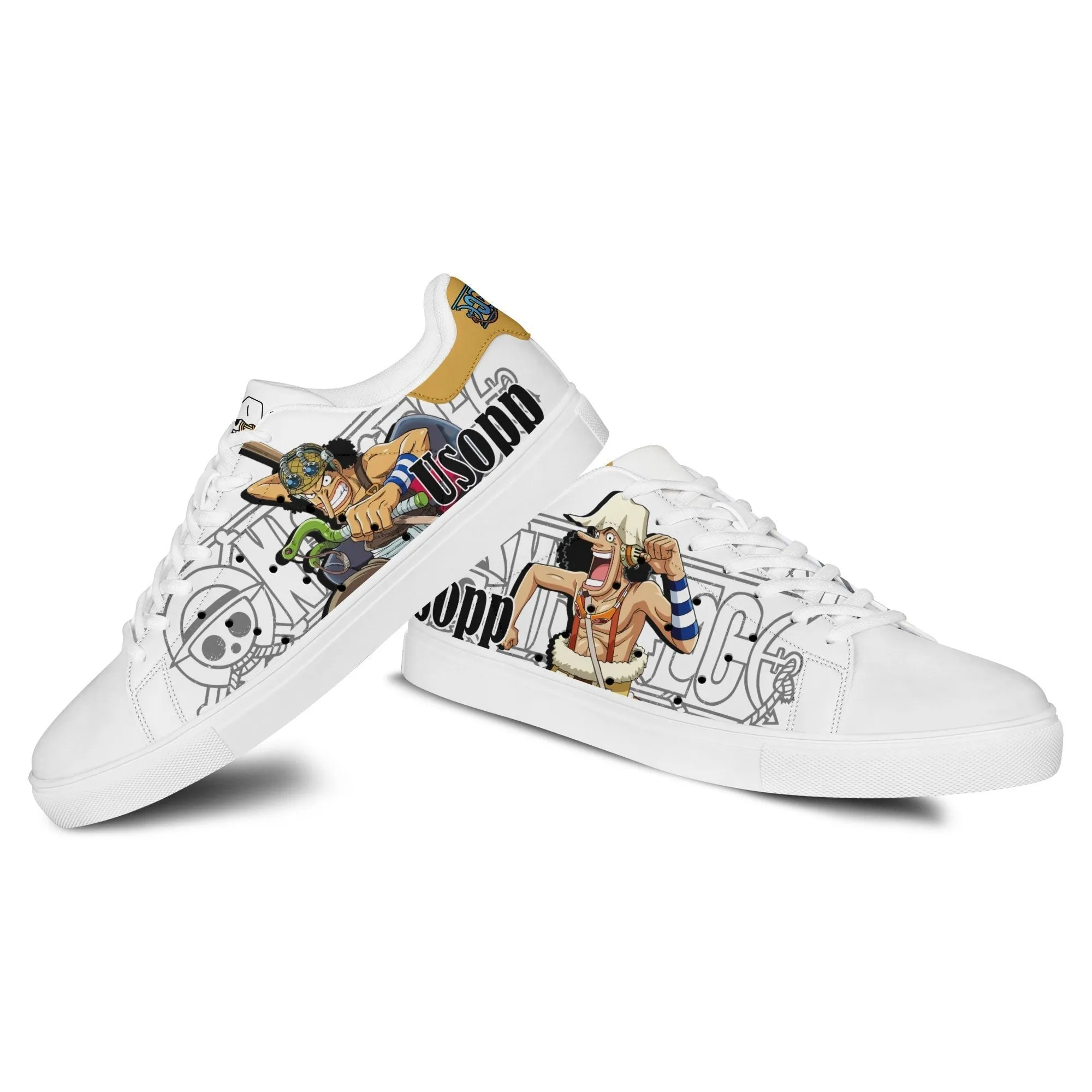 Usopp Skate Sneakers Custom Anime OP Shoes